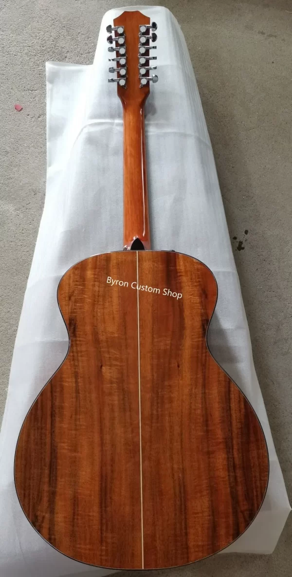 koa guitar 12 strings guitar armrest bevelled cutway 12 string acoustic electric guitar can ship from us uk
