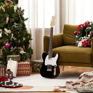 donner telecaster electric guitar 39 inch full size electric guitar beginner adults guitar with accessories h h pickups, bag, strap, cable gift guitar clearance