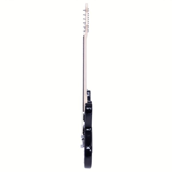 glarry electric guitar gst e double pickup bag strap paddle rocker cable wrench tool black