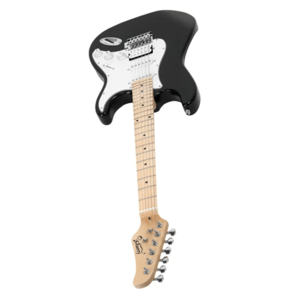 [do not sell on] glarry gst stylish s s h pickup electric guitar kit with 20w amp bag guitar strap black