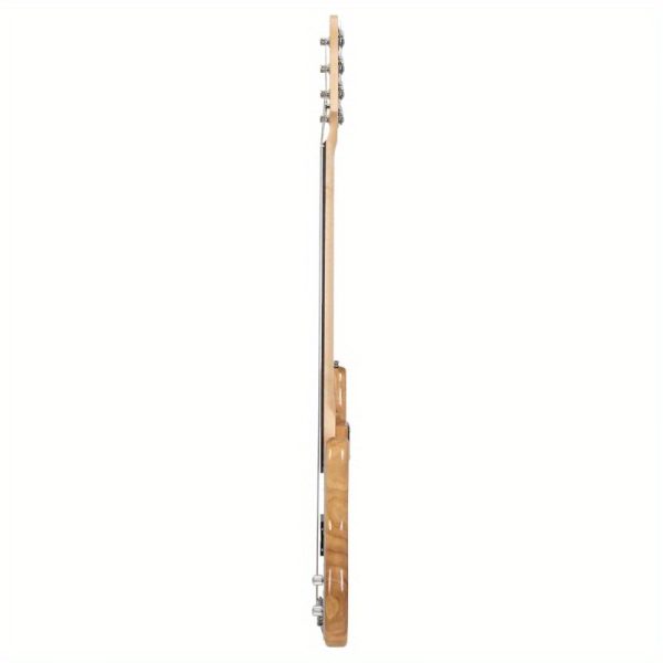 professional full size electric bass guitar 4 string electric bass guitar with adjustable bridge system, recycled wood body & neck for pro players ideal for jazz, rock, metal, studio & live performances, music recording, sleek design, durable construction, fretless design, rock musicians