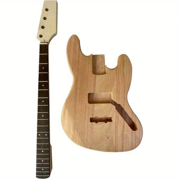 bass guitarr kit jb bass style beginner kits 4 string right handed with maple neck rosewood finger chrome hardware build your own bass guitarr.