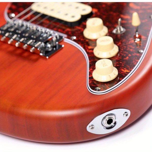 electric body guitar moderngst for beginners (coma red)