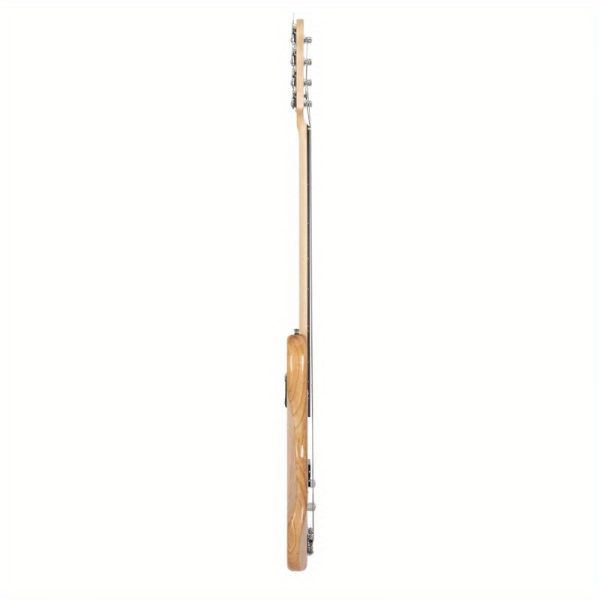 professional full size electric bass guitar 4 string electric bass guitar with adjustable bridge system, recycled wood body & neck for pro players ideal for jazz, rock, metal, studio & live performances, music recording, sleek design, durable construction, fretless design, rock musicians