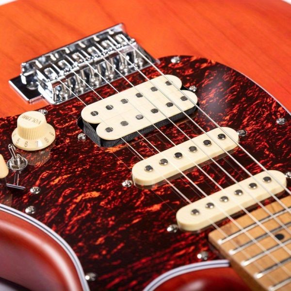 electric body guitar moderngst for beginners (coma red)