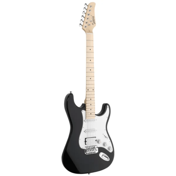[do not sell on] glarry gst stylish s s h pickup electric guitar kit with 20w amp bag guitar strap black