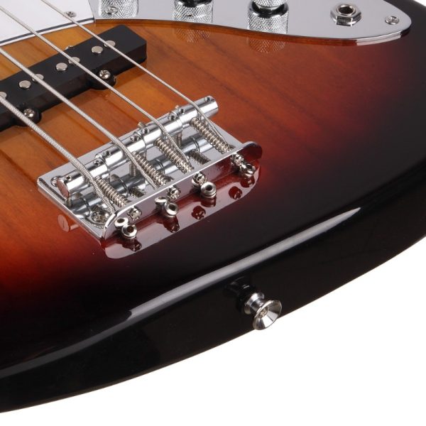 electric gjazz bass guitar cord wrench tool ergonomic design for adjusting & changing strings, durable sunset color, professional music instrument accessory