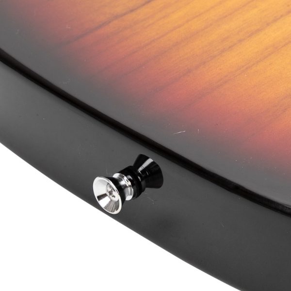 gtl maple fingerboard electric guitar bag strap plectrum connecting wire spanner tool sunset color natural wood grain, dual purpose electric bass & lead guitar strap tool, electric guitar bag, lead guitar accessory, sunset color effect, durable construction