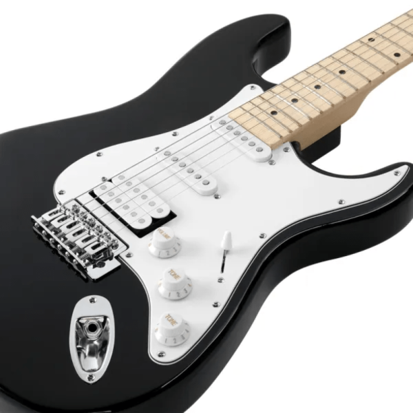 [do not sell on] glarry gst stylish s s h pickup electric guitar kit with 20w amp bag guitar strap black