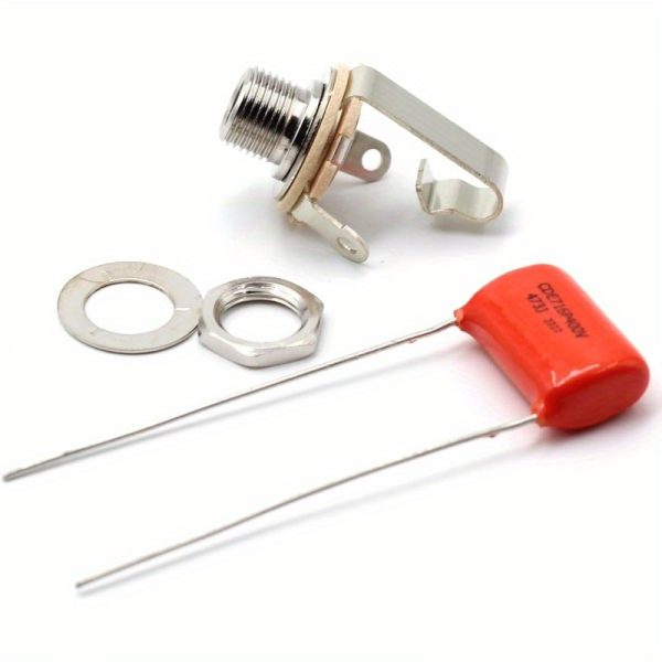 taot jazz bass wiring kit custom 250k solid, white, jbass style, includes 3 individual jbass boards with 6 connectors, perfect for beginners and musicians, musician equipment|modern musician gear|durable wired boards, bass boards for electric guitar