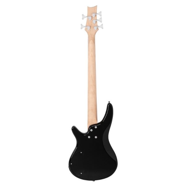 gib 5 string full size electric bass guitar ss pickups and amp kit for the experienced player black
