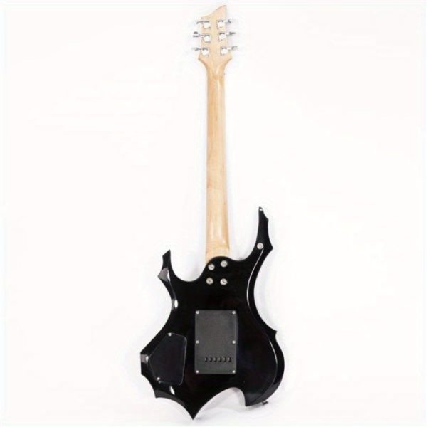 glarry flame shaped electric guitar with 20w electric guitar sound hsh pickup novice guitar audio bag strap picks shake cable wrench tool sunset color