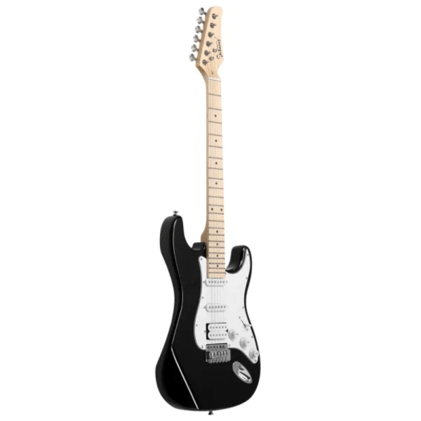 [do not sell on] glarry gst stylish s s h pickup electric guitar kit with 20w amp bag guitar strap black