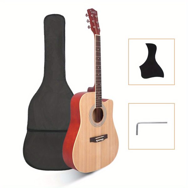 do not sell on gt502 41inch notch spruce panel matte edging folk guitar bag shield wrench burlywood