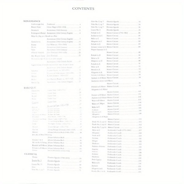 library of easy classical guitar solos
