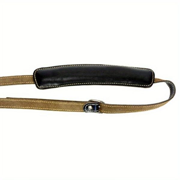 walker williams c18blk vintage style premium black top grain soft leather shoulder pad guitar strap adjusts up to 61 for acoustic electric and bass guitars