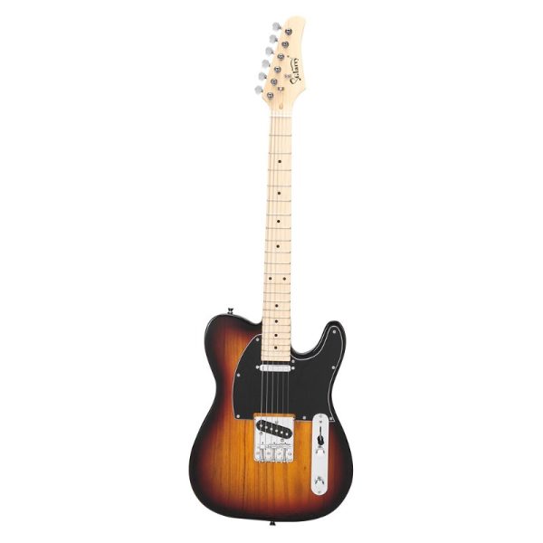 gtl maple fingerboard electric guitar bag strap plectrum connecting wire spanner tool sunset color natural wood grain, dual purpose electric bass & lead guitar strap tool, electric guitar bag, lead guitar accessory, sunset color effect, durable construction