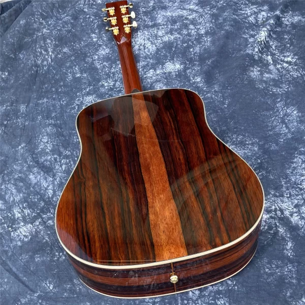 41 inch all solid wood acoustic guitar d type cedar top solid cocobolo back & sides abalone inlays ebony fingerboard