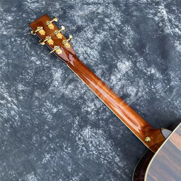 41 inch all solid wood acoustic guitar d type cedar top solid cocobolo back & sides abalone inlays ebony fingerboard