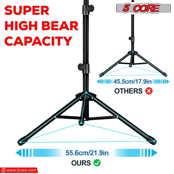 music stand 2 in 1 professional portable sheet music stand with detachable microphone stand, 21.6' 63' adjustable dual use music book stand & projector stand, super sturdy heavy duty mus mh