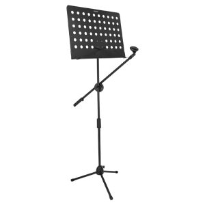 music stand 2 in 1 professional portable sheet music stand with detachable microphone stand, 21.6' 63' adjustable dual use music book stand & projector stand, super sturdy heavy duty mus mh