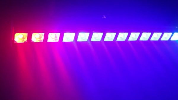 led stage wash lights, 120w 40 inch stage light strip, spectrum wash 36 rgbw led dj light strip with detachable lid, dmx controlled voice activated upper light for club wedding party dj stage lights
