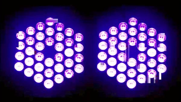 4pcs 36w uv blacklight 36 leds par stage lighting with 1 remote controller for disco party club ktv wedding par lights