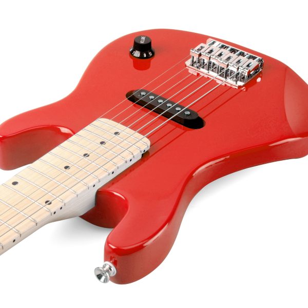 winzz tg e2 30 inch electric guitar package with amp, gig bag, picks, cable, strap, extra strings, solid wood body, glossy, small size