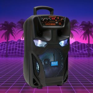 4000w stereo high power speaker with microphone, subwoofer stereo speaker, powerful speaker suitable for outdoor family gatherings and travel