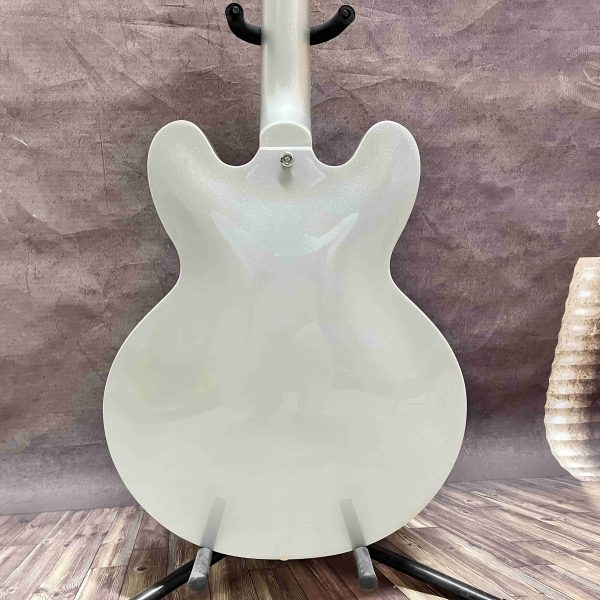high configuration, semi hollow electric guitar, maple body, rosewood fretboard, 22 frets, hh pickups, chrome hardware, star stage, essential guitar for guitarists, quality guaranteed, in stock