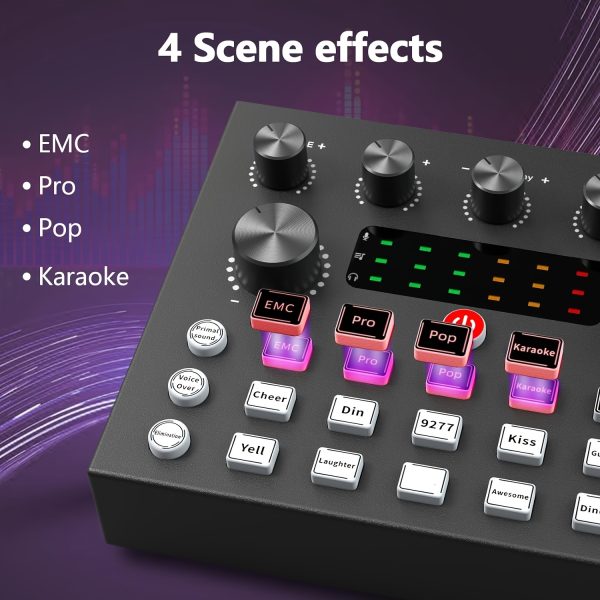 podcast equipment bundle, wired microphone, audio interface with dj mixer sound mixer microphone perfect recording for pc/laptop/smartphone