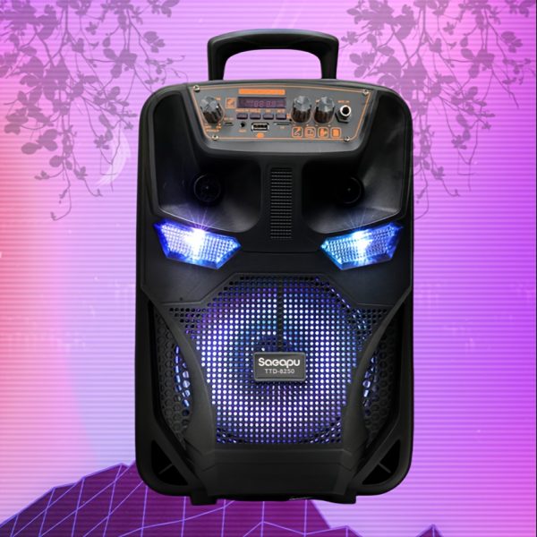 4000w stereo high power speaker with microphone, subwoofer stereo speaker, powerful speaker suitable for outdoor family gatherings and travel