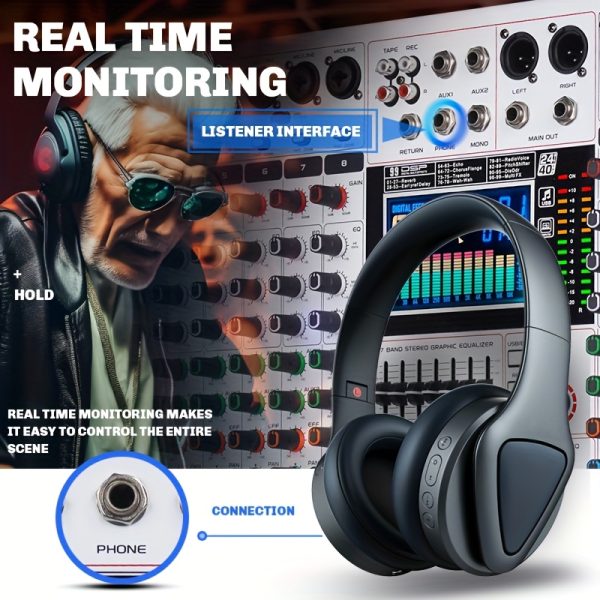 doslnlya gf12 white professional audio mixer mp3 player 12 channels 7 band eq 99dsp digital reverberation effect real time monitoring suitable for dj mixing, stage performances, and concerts.