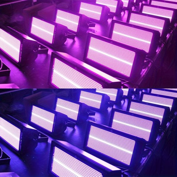 stage lighting led 8+8 rgb strobe flashing light racing car wash flash frame selective lamp background dyeing lights
