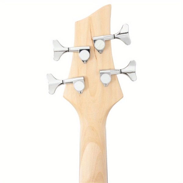 burning fire electric bass guitar full size 4 string bag strap paddle cable wrench tool