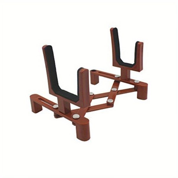likeit musical instrument stand with bow holder for violin portable, adjustable & foldable, violin accessories