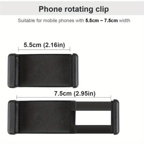 1/2/3pcs adjustable guitar headphone & phone holder clamp mount for smartphones, secure grip, ergonomic design, durable black plastic music sheet stand & hands free calling for guitarists