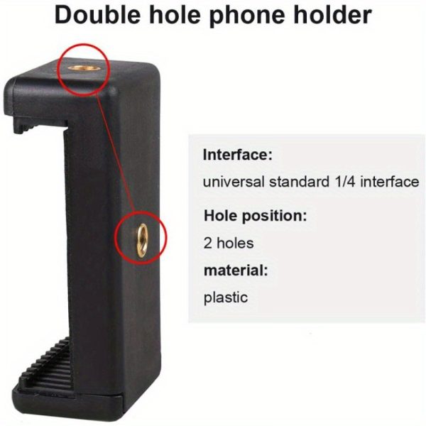 1/2/3pcs adjustable guitar headphone & phone holder clamp mount for smartphones, secure grip, ergonomic design, durable black plastic music sheet stand & hands free calling for guitarists
