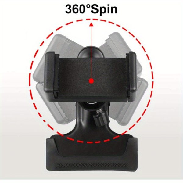 1/2/3pcs adjustable guitar headphone & phone holder clamp mount for smartphones, secure grip, ergonomic design, durable black plastic music sheet stand & hands free calling for guitarists