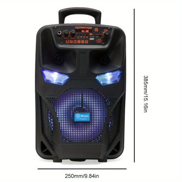 4000w stereo high power speaker with microphone, subwoofer stereo speaker, powerful speaker suitable for outdoor family gatherings and travel