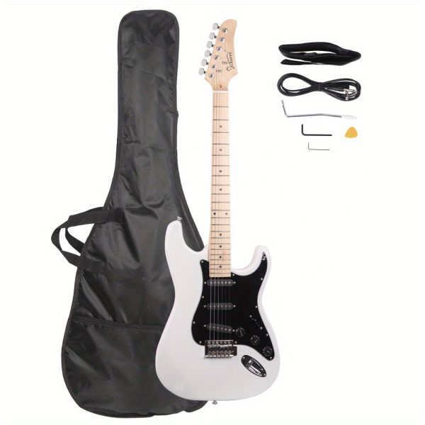 gst stylish electric guitar kit with black pickguard black