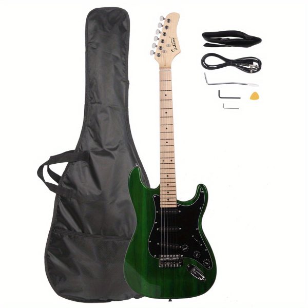 gst stylish electric guitar kit with black pickguard black