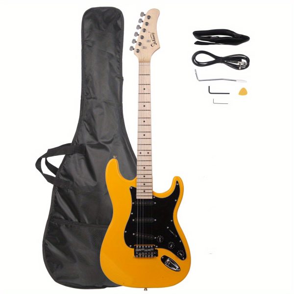 gst stylish electric guitar kit with black pickguard black