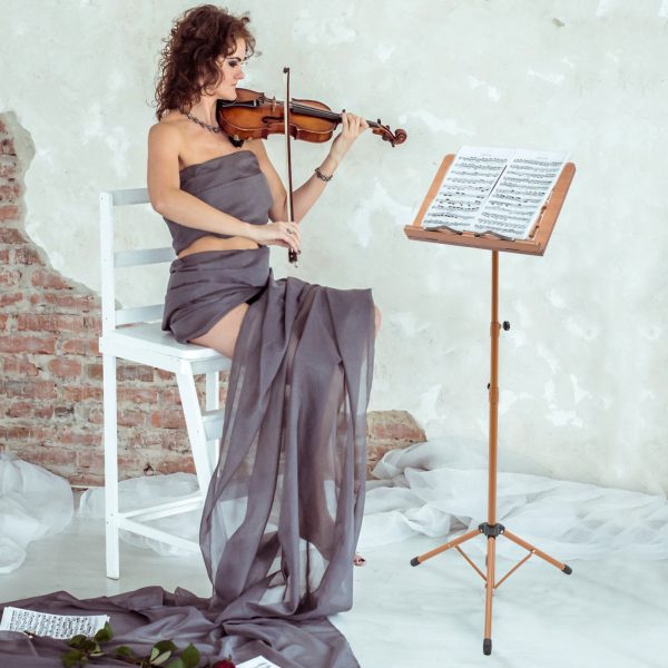 music stand, professional music stand, portable music stand, it is made of premium bamboo boards, durable but lightweight.