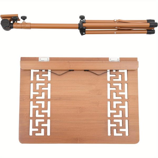 sheet music stand & desktop book stand, rotatable music book holder stand, wooden portable sheet music table stand height adjustable from 27.5 70.8in with book stand support and foldable tripod