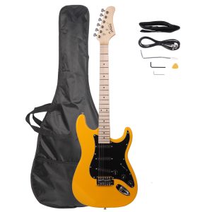 gst stylish electric guitar kit with black pickguard black