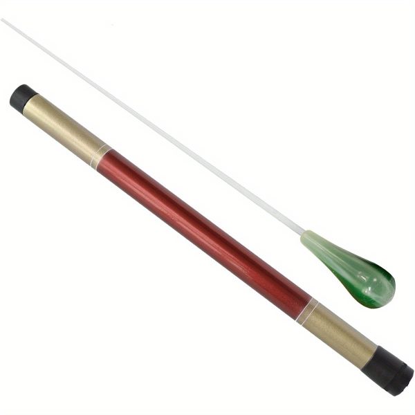 elegant green imitation agate music baton ornate floral design, smooth finish, ideal for orchestra conducting, music accessories|elegant baton|smooth finish