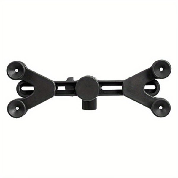 basics adjustable tablet for ipad mic stand holder for music performance black, secure clamp with multiple mounting options, durable construction for stability, music performance accessory | sleek metallic finish | secure clamp design, tablet holder for ipad