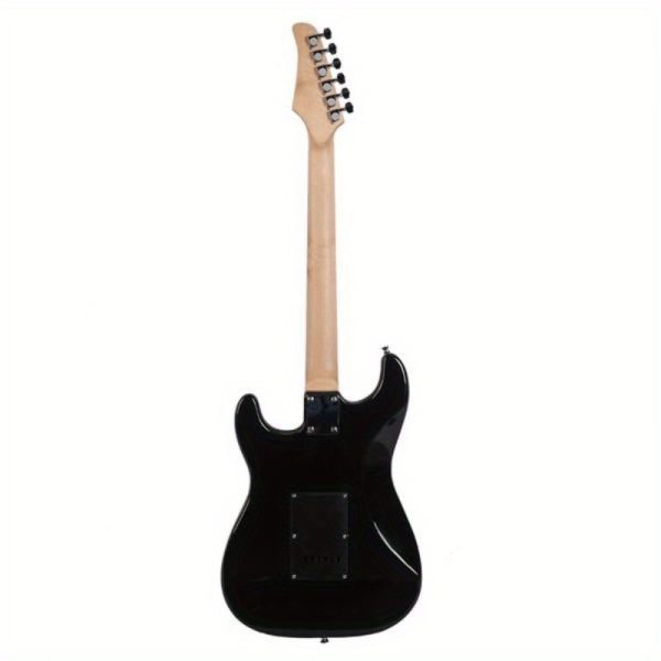 st electric guitar with black pickguard stylish modern design, white & red options, durable & easy clean, perfect for classical or nylon string music, guitar accessories, nylonstring guitar, sleek guitar design, smooth finish