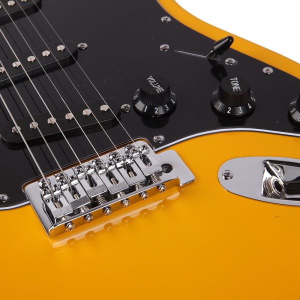 gst stylish electric guitar kit with black pickguard black